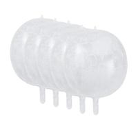 YARNOW 5 Globos de Cumpleaños Forma de Copo de Nieve de Película de Aluminio Blanco para Decoración de Fiestas y Fondos Fotográficos
