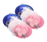 YARNOW 6 Sombreros Ajustables para Gallinas y Pájaros, Resistentes al Desgaste, de Tela, Accesorios Divertidos para Fiestas y Navidad, Pack de 6 Unidades Aleatorio
