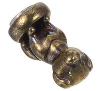 YARNOW Adorno Decorativo Vintage de Cobre Cabeza de Bisagra en Forma de Animal para Puertas de Gabinete, Diseño Artístico Fácil Instalación y Acabado Dorado