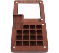 YARNOW Caja de Paleta de Pintura de Madera para Acuarelas Compartimentos para Pigmentos y Función de Mantener la Pintura Húmeda Adecuado para Arte