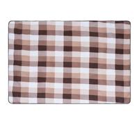 YARNOW Cojín de Picnic de Franela con Esponja y Film Color Café | Esterilla de Exterior, Protege de Césped Húmedo, Arena y Suciedad, con Bolsa de Almacenamiento