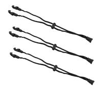 YARNOW Correa Ajustable para Prevenir y Caída Diseño de Hebilla Cuerda Trenzada de Plástico, Paquete de 3 para Negra para Uso en Exteriores y Ejercicio
