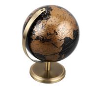 YARNOW Globo Terráqueo Adorno Multifuncional de Metal Vintage Dorado Soporte de Esfera Elegante Estilo Europeo para Decoración de Mesa de Escritorio para Oficina y Hogar