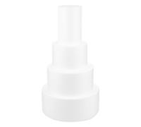 YARNOW Juego de 4 Moldes para Tartas en Forma de Pastel Blancos, Material Bipeltate, Ideales para Manualidades DIY y Clases de Arte