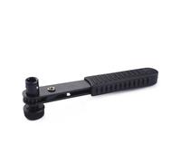 YARNOW Mini Llave de Trinquete de 1/4 Pulgadas Mango de PVC Negro | Acero y Pvc, Liberación Rápida, Agarre Cómodo, Control Firme, para Atornillador y Llave de Tubo