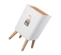 YARNOW Papelera de cocina con tapa, cubo de basura de gran capacidad 10L, plástico PP y ABS, evita que las mascotas la vuelquen, 1 pieza para hogar