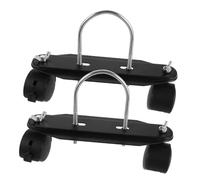 YARNOW Ruedas Giratorias Soporte 2 Piezas para Radiador Eléctrico Negro
