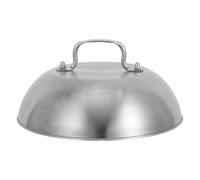 YARNOW Tapa de Olla para Barbacoa de Acero Inoxidable Redonda de 23cm Retención de Sabor y Sellado de Humedad para Cocinas Domésticas y Comerciales