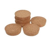 YARNOW Tapones de Corcho para Jarrones de Vidrio Redondos, Cierre Hermético Reutilizable, Diseño Único para Decoración en Bodas y Hogar, Paquete de 6 Piezas