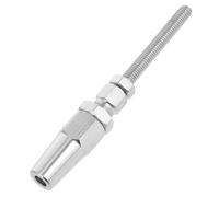YARNOW Terminal Roscado de Acero Inoxidable M6 para Instalación de Barandilla de Cable en Postes Metálicos, Accesorio Reutilizable Compacto y Portátil para Tareas de Mantenimiento