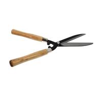 YARNOW Tijeras de Podar Cortador de Setos de Acero al Carbono Alto Mango de Madera, Tijeras de Césped Antideslizantes para Jardinería y Ramas