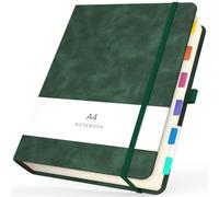 Yarotm Bloc de Notas A4-360 Páginas Cuaderno a4 con Hojas Rayadas, Tapa Dura, Tamaño Grande 21.6x28.5cm, 180 Hojas 100gsm Papel - Cuaderno de Notas Notebook A4