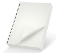 Yarotm Hojas Blancas de Recambio A5-180 Hojas Blancas Papel de Recargable para A5 Anillas 14x21cm - 20 Agujeros Perforadas Refill Paper 100GSM en Blanco para Cuaderno Agendas Carpeta