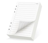 Yarotm Hojas Recambio A5 para Anillas - 180PCS To Do List Refill Paper 14x21cm - 100GSM Lista de Tareas Hojas A5 Perforadas - Papel Recargable con 6 Agujeros de Agendas Carpeta Planificador