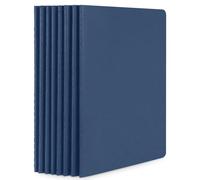 Yarotm Libretas A5 Hojas Blancas Tapa Blanda - 8 Piezas Set Notebooks A5 21x14cm - 100GSM Blanco Papel Bloc de Notas - 30 Hojas/60 Páginas Cuaderno para Apuntes,Diario de Viaje, Azul Oscuro