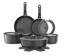 YASHE Batería de cocina 15 piezas, inducción, atóxica, sin PTFE ni PFAS