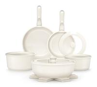 YASHE Batería de cocina 15 piezas, inducción, atóxica, sin PTFE ni PFAS