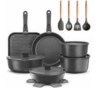 YASHE Batería de cocina 21 piezas, inducción, atóxica, sin PTFE ni PFAS
