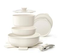 YASHE Batería de cocina 9 piezas, inducción, atóxica, sin PTFE ni PFAS