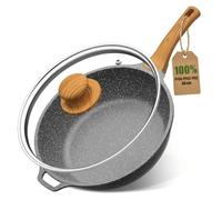 YASHE Sartén antiadherente 30 cm, inducción, atóxica, sin PTFE ni PFAS