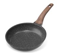 YASHE Sartén Antiadherente de 20 cm, Sartén con Revestimiento de Granito para Huevos, Pancakes y Bacon, Compatible con Inducción, Fácil de Limpiar, Libre de PFOA con Mango Anticalorico
