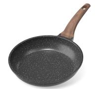 YASHE Sartén Antiadherente de 28 cm, Sartén con Revestimiento de Granito para Huevos, Pancakes y Bacon, Compatible con Inducción, Fácil de Limpiar, Libre de PFOA con Mango Anticalorico