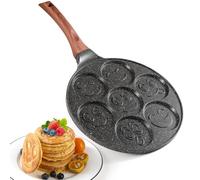 YASHE Sartén para tortitas 7 cavidades, atóxica, sin PTFE ni PFAS
