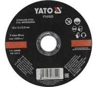 Yato - disco especial de acero inoxidable 125 x 1 x 22,2 para cortar e