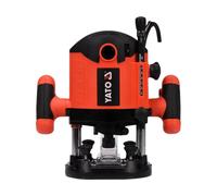 Yato fresadora profesional con 2100 w, diámetro de 8 y 12 mm, regulac
