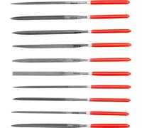 Yato, modelo yt-6163, juego de limas de aguja 3 x 140 x 65 mm, 10 unid