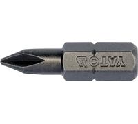Yato, modelo yt-78132, bits estándar 1/4' x 25mm, ph2, molida s2, inc
