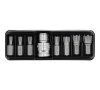 Yato YT-0418 screwdriver set 7 pieces, magnetic bits, made of steel, includes Ribe tips for hexagonal screws, 25.4/2 mm (1/2") shank size, ideal for various repair tasks.