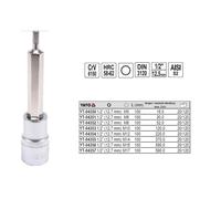 Yato YT-04354 screwdriver bit, 1 piece, 12-point star tip made of chrome vanadium steel, 100 mm long, ideal for precision work in your screwdriver set.