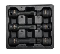 Yato yt-10652 juego de llaves de vaso kit de llaves de cubo set de lla