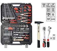 Yato Juego de herramientas mecánicas YT-38901 122 piezas 1/4" y 1/2"
