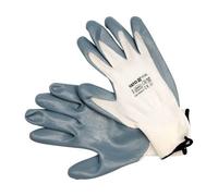 Yato yt-7474 guante de seguridad guantes de taller azul, blanco nitril