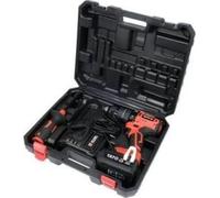 Yato YT-82790, Atornillador eléctrico con mango tipo pistola, con sistema de sujeción rápida, sin escobillas, clase III, IP20, color y rojo