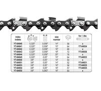 Yato yt-84942 cadena de sierras de repuesto semi-chisel