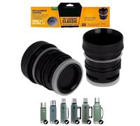 YAYA Market Tapón cebador Compatible con Termo Stanley Classic de Boca Ancha. Repuesto Negro, Ideal para cebar Mate con precisión. Aislado al vacío y de Alta Durabilidad.