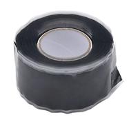 Yaztauho Cinta De Silicona Autofusión 1.5M *2.5CM - Autoadhesiva, CintaTapa Fugas Agua, CintaAislante Impermeable, Cinta De Reparación Caucho De Silicona Para Fugas Cables Tuberías, Negro