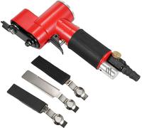 YC2621 Lijadora orbital neumática – Pulidora de aire comprimido con discos de lijado, goma y metal para superficies de madera, muebles y metal
