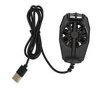 Ycauty Mini Ventilador Enfriador de Teléfono, Radiador Portátil Súper Silencioso para Juegos y Visualización de Vídeos, Hecho de PC y ABS, Ligero Duradero (Negra)