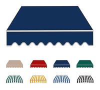 YCBTPS Lona De Repuesto para Toldo Exterior 3.0x2m, Tela De Repuesto para Toldo, Lona Recambio Jardín Patio Terraza Balcón(Dark Blue,4x3.0m(13x10ft))