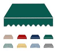 YCBTPS Lona De Repuesto para Toldo Exterior 3.0x2m, Tela De Repuesto para Toldo, Lona Recambio Jardín Patio Terraza Balcón(Dark Green,6x3.0m(20x10ft))