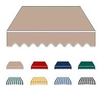 YCBTPS Lona De Repuesto para Toldo Exterior 3.0x2m, Tela De Repuesto para Toldo, Lona Recambio Jardín Patio Terraza Balcón(Khaki,7x2.5m(23x8ft))