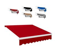YCBTPS Lona De Repuesto Retráctil para Toldo De Patio, 3.5x2.5m 4x3.0m Cubierta del Toldo De La Sombra del Sol Toldo Enrollable Toldo Exterior Tela Superior(Red,4x2.5m(13x8.2ft))