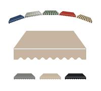 YCBTPS Tela De Repuesto para Toldo Parte Superior Dosel Lona Recambio, Repuestos De Toldos para Patio, Toldo Exterior Tela Impermeable, Lona para toldo(Camel,4.5x2.5m(15x8ft))