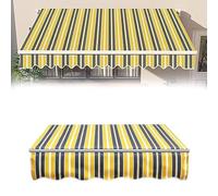 YCBTPS Toldo De Lona 3x2,5m Recambio, 2.5x2m Parte Superior Dosel Lona Recambio para Toldo De Patio, Tela De Repuesto para Toldo Retráctil De Balcón(Yellow,3.5x2.5m(12x8ft))