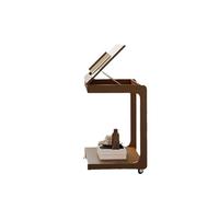 YCCHAH Mueble del Salón Mesa Auxiliar de sofá, mesita Noche Madera Maciza, Mesa móvil en Forma C for Sala Estar, Escritorio for computadora, Centro pequeña Mesas Auxiliares Salón