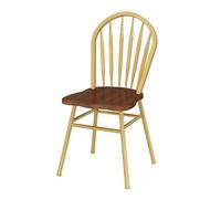 YCCHAH Muebles De Oficina Silla Windsor Retro Americana de Hierro for Comedor, Sencilla y Moderna, con Respaldo Pavo Real, Ideal for restaurantes hogares Sillas De Escritorio para Oficina En Casa